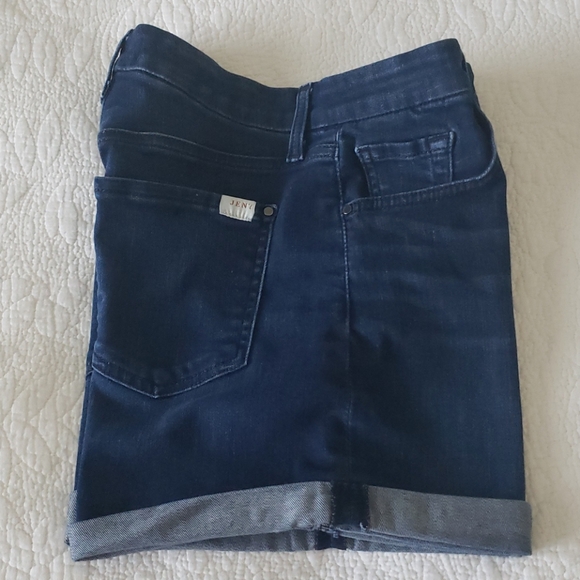 Jen7 by 7 For All Mankind Roll Cuff Denim Shorts - Picture 7 of 13